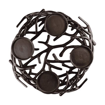 Eglo 422731 - Žvakidė OROQUIETA 13,5 x 35 cm, ruda