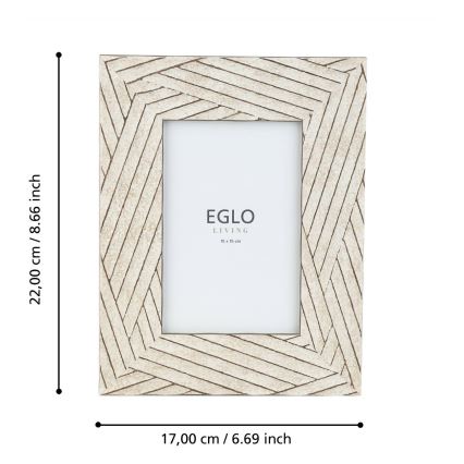 Eglo - Nuotraukų rėmelis 10x15 cm smėlio spalva