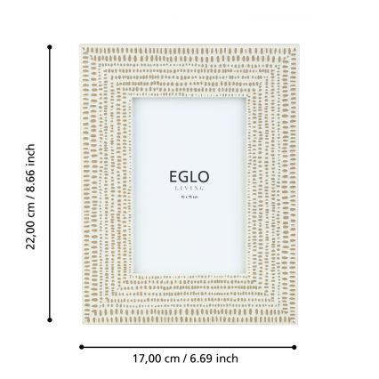 Eglo - Nuotraukų rėmelis 10x15 cm kreminė