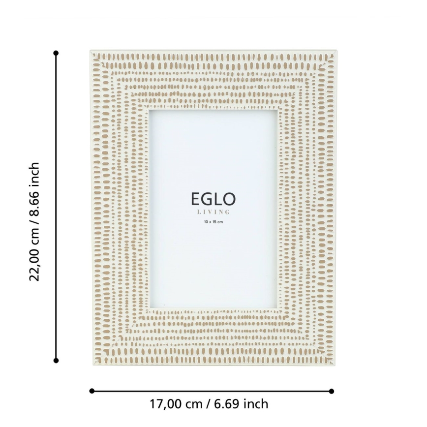 Eglo - Nuotraukų rėmelis 10x15 cm kreminė