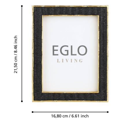 Eglo - Nuotraukų rėmelis 13x18 cm juoda/auksas