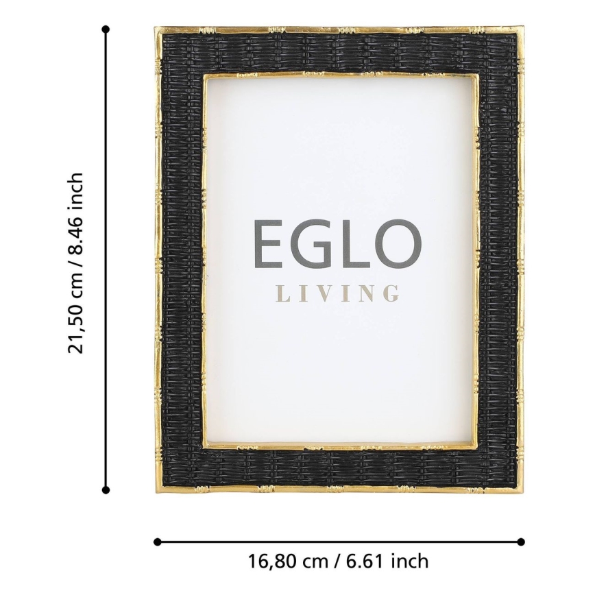 Eglo - Nuotraukų rėmelis 13x18 cm juoda/auksas
