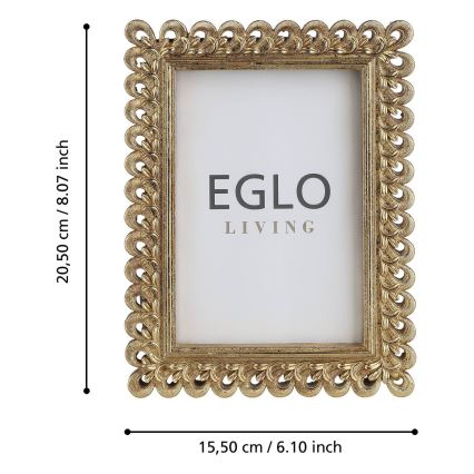 Eglo - Nuotraukų rėmelis 10x15 cm auksas