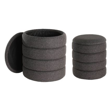 Eglo - KOMPLEKTAS 2x Taburetas diametras 33,5/40 cm juoda