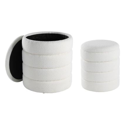 Eglo - KOMPLEKTAS 2x Taburetas diametras 33,5/40 cm balta