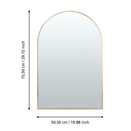 Eglo 425057 - Sieninis veidrodis AMBERY 75,5 x 50,5 cm auksinis
