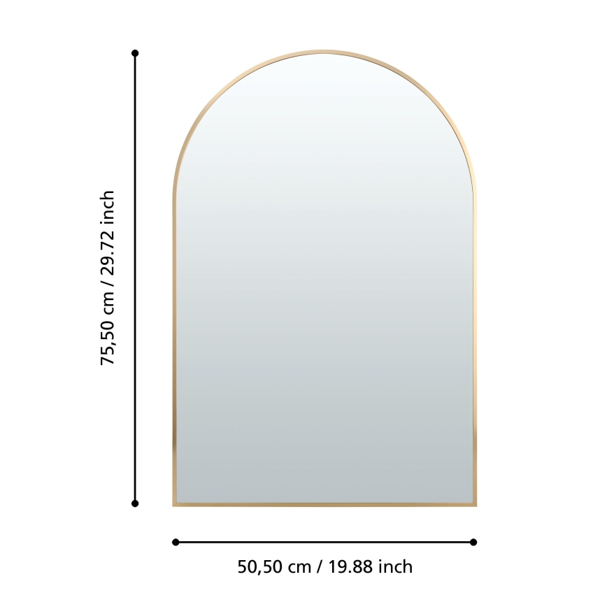 Eglo 425057 - Sieninis veidrodis AMBERY 75,5 x 50,5 cm auksinis