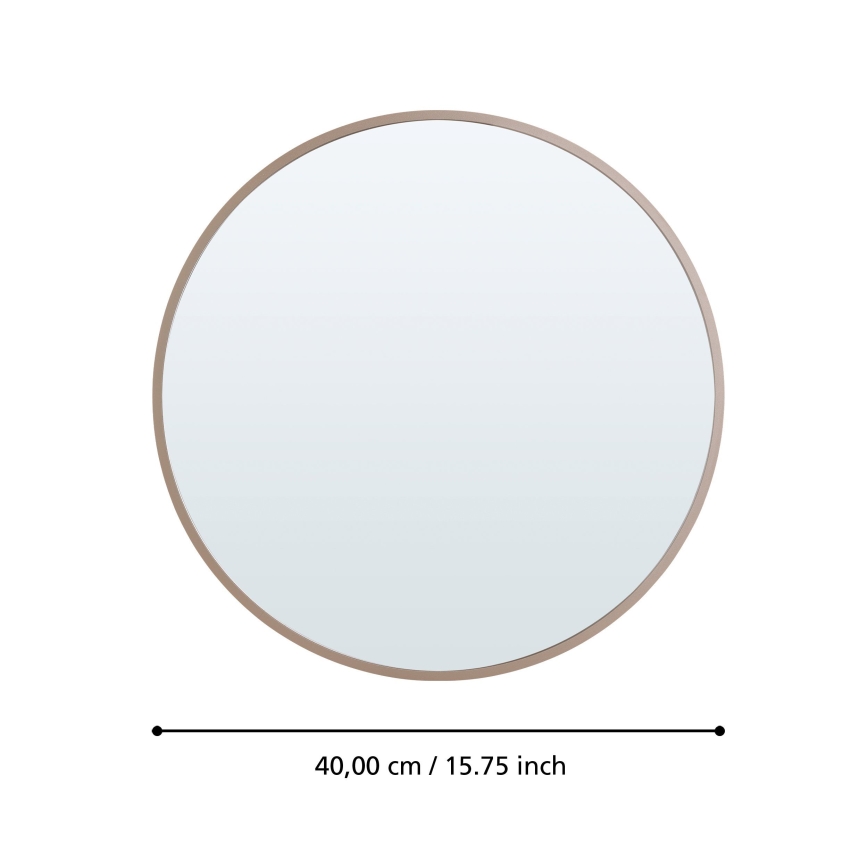 Eglo 425058 - BANI sieninis veidrodis, skersmuo 40 cm, smėlio spalvos