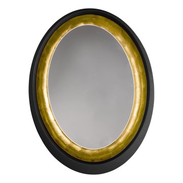 Eglo 425061 - Sieninis veidrodis BONTANG 80x60 cm juodas/auksinis