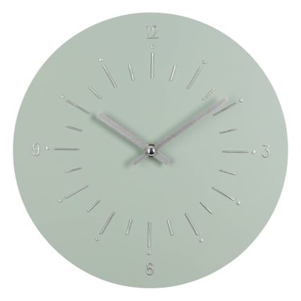 Eglo - Sieninis laikrodis 1xAA diametras 30 cm žalia