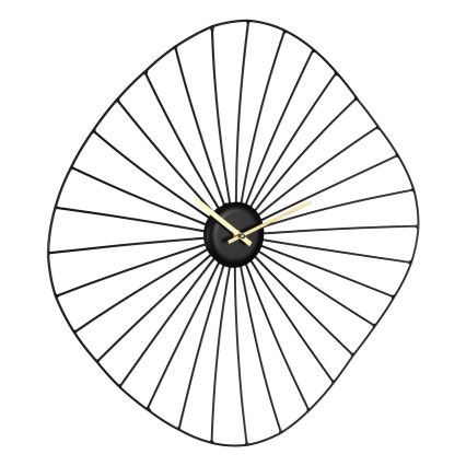 Eglo - Sieninis laikrodis 1xAA 60x60 cm juoda