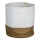 Eglo 426501 - Dekoratyvinis krepšelis TOYAMA 40x35 cm baltas/smėlinis