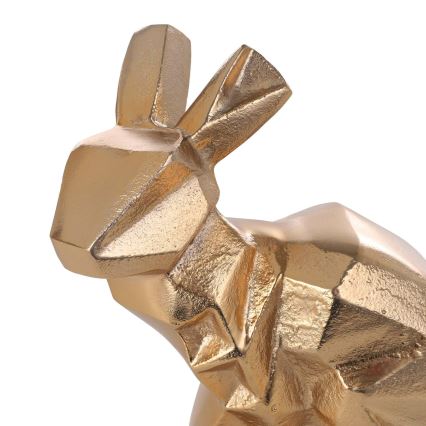 Eglo - Metal dekoracija 17,5x16 cm triušis/auksas