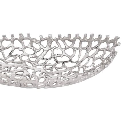 Eglo - KOMPLEKTAS 2x Dekoratyvinis padėklas 44/61 cm sidabras