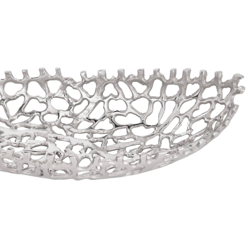 Eglo - KOMPLEKTAS 2x Dekoratyvinis padėklas 44/61 cm sidabras