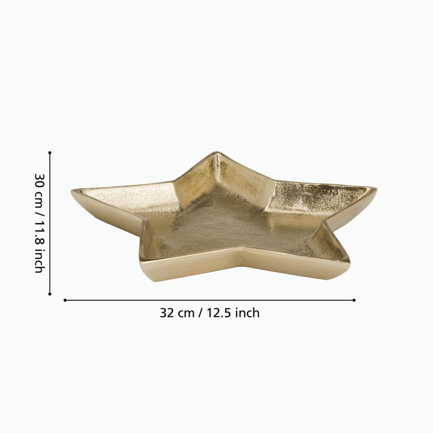 Eglo 427424 - Dekoratyvinis padėklas AMBOLOSY 30x32 cm auksinės spalvos