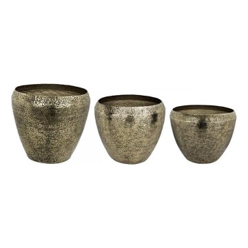 Eglo 428092 - OKAYAMA metalinių vazų rinkinys, 3 vnt., 37x48 cm, bronzinė