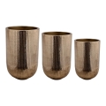 Eglo 428097 - Komplektas 3 vnt. metalinių vazų OKAYAMA 77x51 cm, bronzos spalvos