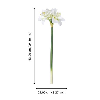 Eglo - Dirbtinė gėlė 63 cm balta