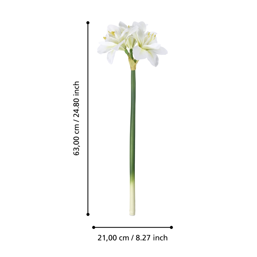 Eglo - Dirbtinė gėlė 63 cm balta