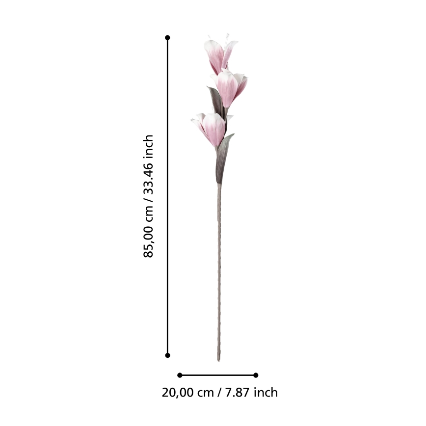 Eglo - Dirbtinė gėlė 85 cm rausva