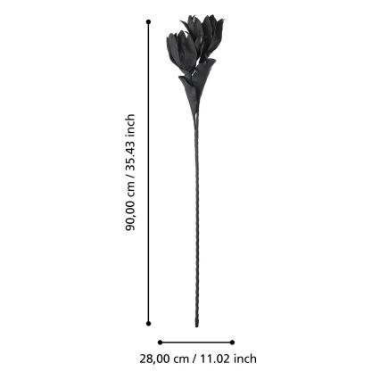 Eglo - Dirbtinė gėlė 90 cm juoda