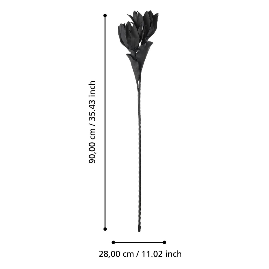 Eglo - Dirbtinė gėlė 90 cm juoda