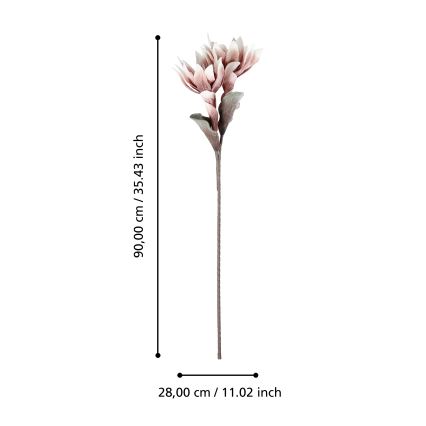 Eglo - Dirbtinė gėlė 90 cm rausva