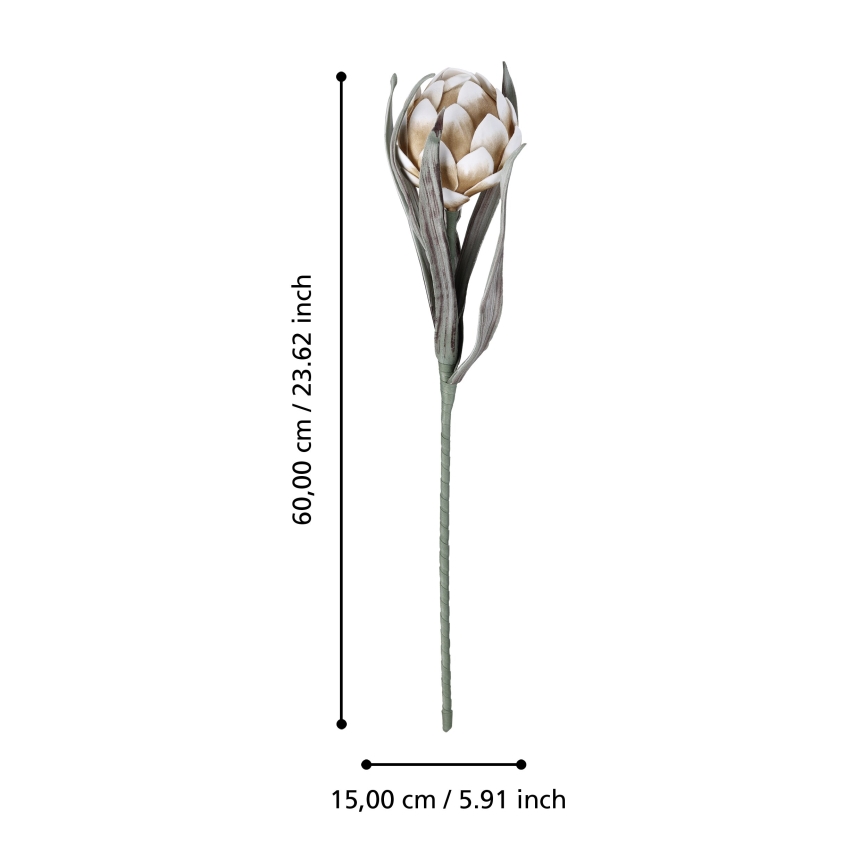 Eglo - Dirbtinė gėlė 60 cm smėlio spalva