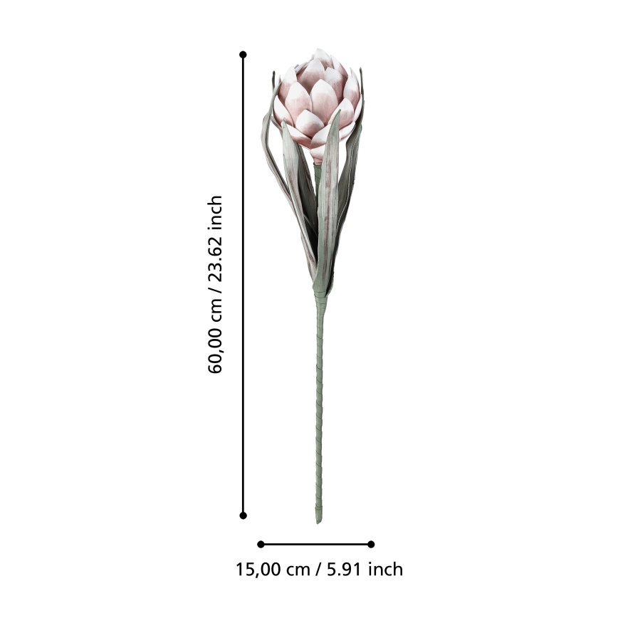 Eglo - Dirbtinė gėlė 60 cm rausva