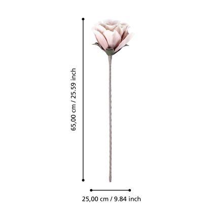 Eglo - Dirbtinė gėlė 65 cm rausva