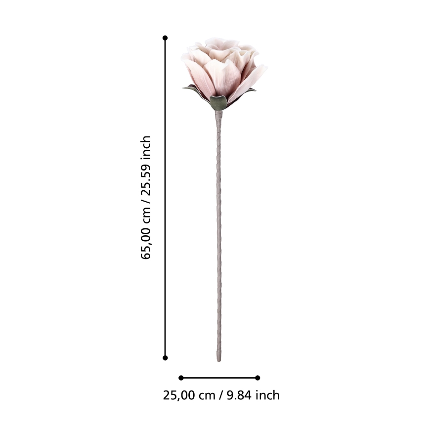 Eglo - Dirbtinė gėlė 65 cm rausva