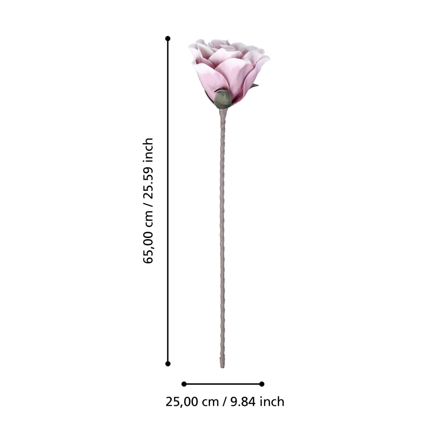 Eglo - Dirbtinė gėlė 65 cm rausva