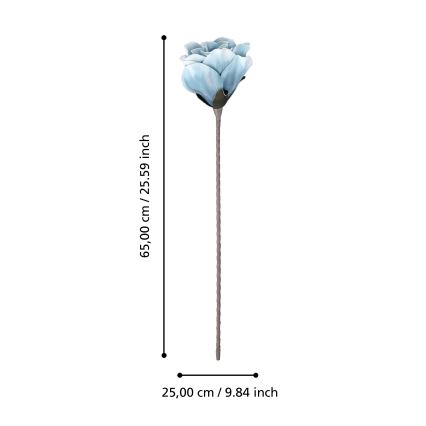 Eglo - Dirbtinė gėlė 65 cm mėlyna