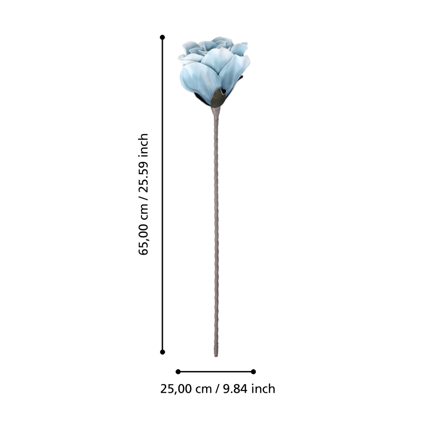 Eglo - Dirbtinė gėlė 65 cm mėlyna