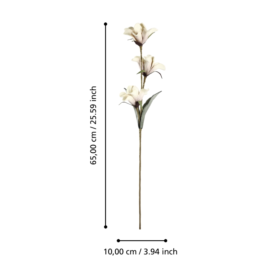 Eglo - Dirbtinė gėlė 65 cm smėlio spalva