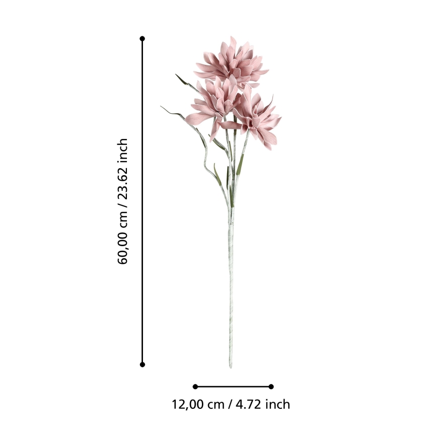 Eglo - Dirbtinė gėlė 60 cm rausva