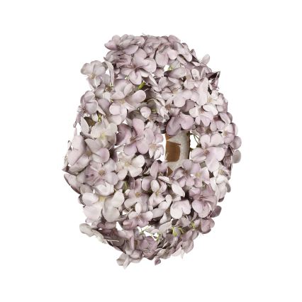 Eglo - Dirbtinis gėlių vainikas diametras 35 cm violetinė