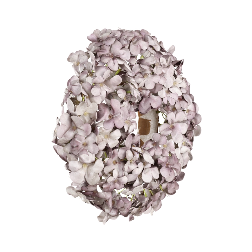 Eglo - Dirbtinis gėlių vainikas diametras 35 cm violetinė