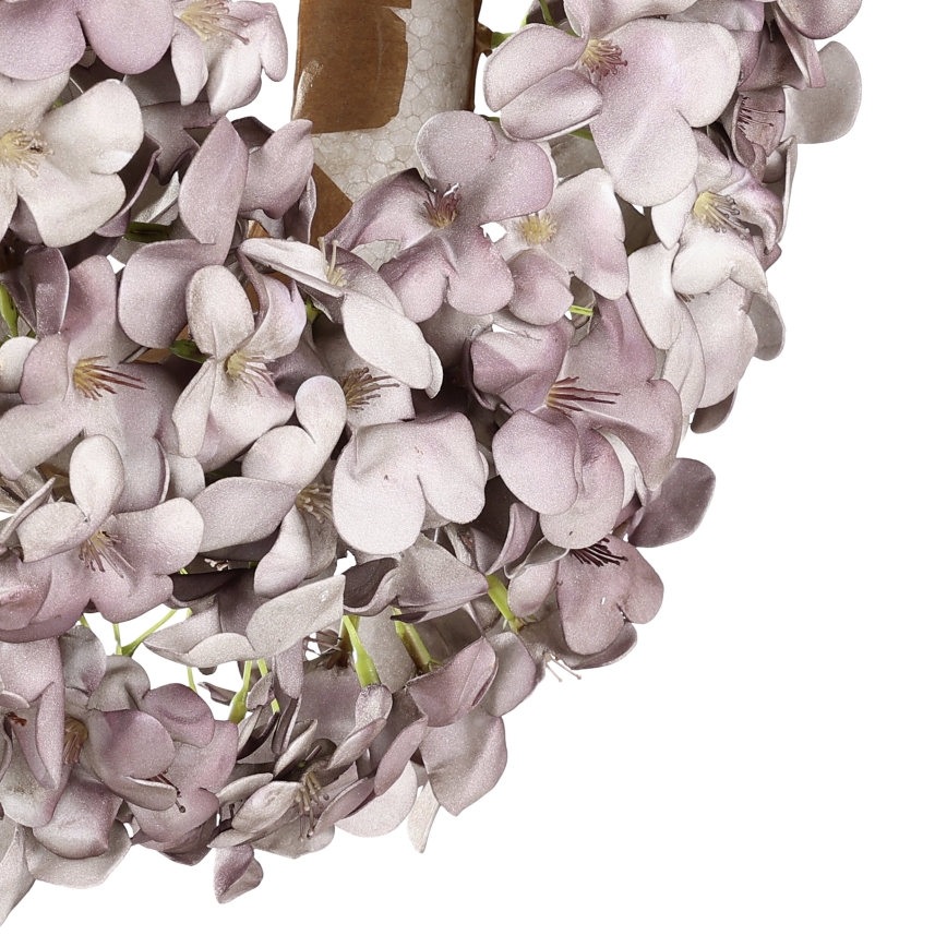 Eglo - Dirbtinis gėlių vainikas diametras 35 cm violetinė
