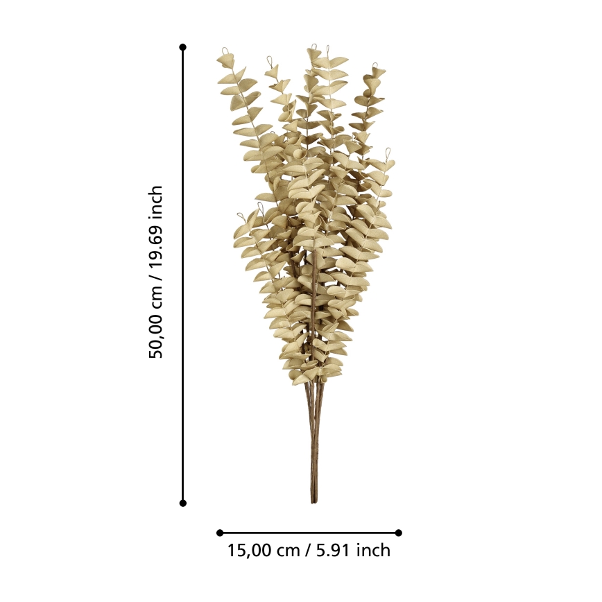Eglo - Dirbtinė gėlė 50 cm smėlio spalva