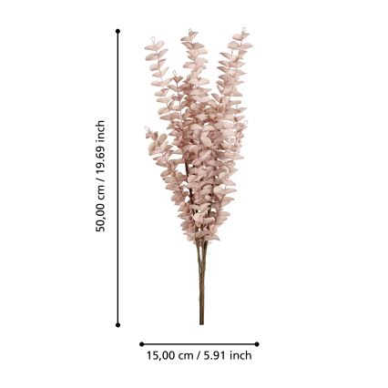 Eglo - Dirbtinė gėlė 50 cm rausva