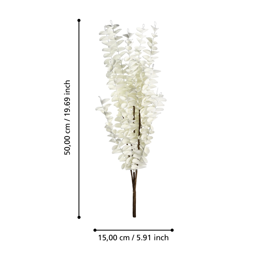 Eglo - Dirbtinė gėlė 50 cm balta