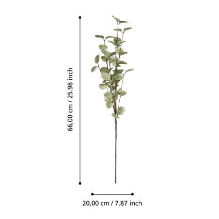 Eglo - Dirbtinė gėlė 66 cm žalia