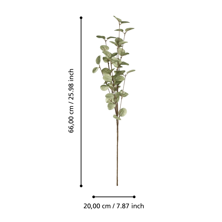 Eglo - Dirbtinė gėlė 66 cm žalia