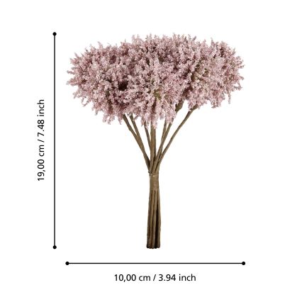 Eglo - Dirbtinė gėlė 19 cm rausva