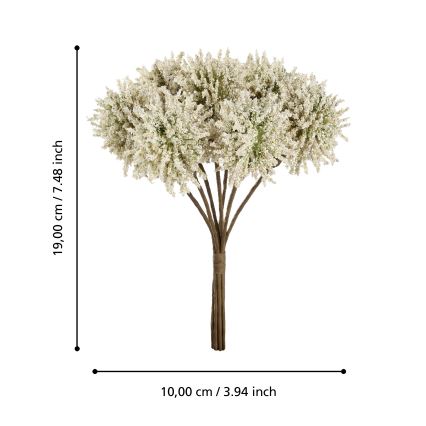 Eglo - Dirbtinė gėlė 19 cm geltona