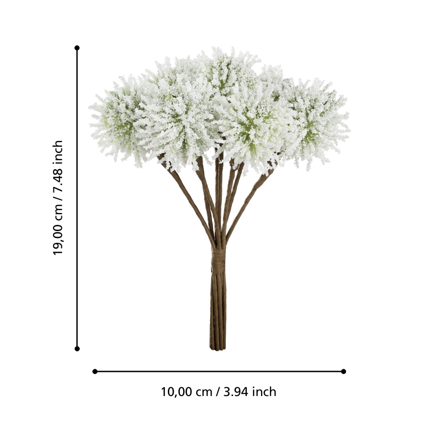 Eglo - Dirbtinė gėlė 19 cm balta
