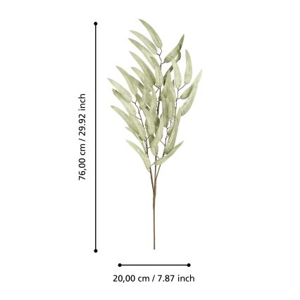 Eglo - Dirbtinė gėlė 76 cm žalia