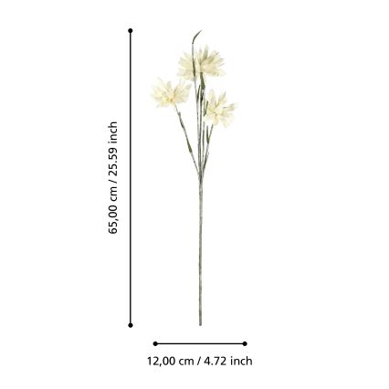 Eglo - Dirbtinė gėlė 65 cm geltona